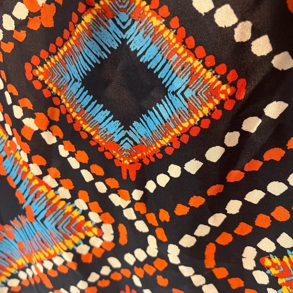 Geometric Patterned  halter Maxi Dress - Picture 6 of 7